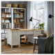 Biurko, biała bejca/jasnobrązowy HEMNES 205.350.44