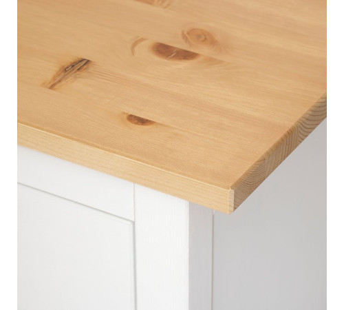 Biurko, biała bejca/jasnobrązowy HEMNES 205.350.44