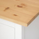 Biurko, biała bejca/jasnobrązowy HEMNES 205.350.44