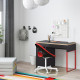 Biurko, antracyt/czerwony MICKE 804.898.50