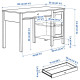 Biurko, biała bejca HEMNES 203.402.92