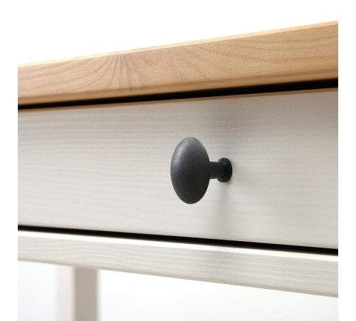 Biurko z 2 szufladami, biała bejca/jasnobrązowy HEMNES 305.349.54