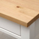Biurko z 2 szufladami, biała bejca/jasnobrązowy HEMNES 305.349.54