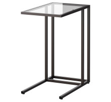 Stolik pod laptopa, czarnobrąz/szkło VITTSJÖ 002.502.49