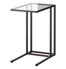 Stolik pod laptopa, czarnobrąz/szkło VITTSJÖ 002.502.49