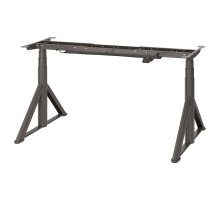 Podstawa sit/stand, blat stł, el, ciemnoszary IDÅSEN 003.207.23