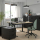 Biurko, okl brzoz/czarny MITTZON 295.260.40