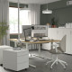 Biurko, okl dęb/biały MITTZON 295.260.97