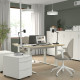 Biurko, okl brzoz/biały MITTZON 395.258.51