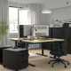 Biurko, okl brzoz/czarny MITTZON 695.280.37