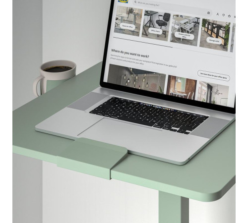 Stolik z kółkami na laptop, zielony MITTZON 704.981.95