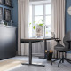 Biurko, okleina orzechowa/czarny MITTZON 895.281.40