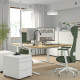 Biurko, okl dęb/biały MITTZON 995.281.30