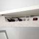 Biurko z regulacją wysokości, elektryczny/biały TROTTEN 396.218.95