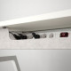 Biurko z regulacją wysokości, elektryczny/biały TROTTEN 496.218.71