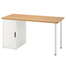 Biurko, bambus/biały ANFALLARE / ALEX 595.216.68