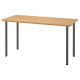 Biurko, bambus/ciemnoszary ANFALLARE / ADILS 794.176.99