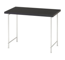 Biurko, czarnobrąz/biały LINNMON / SPÄND 895.638.74