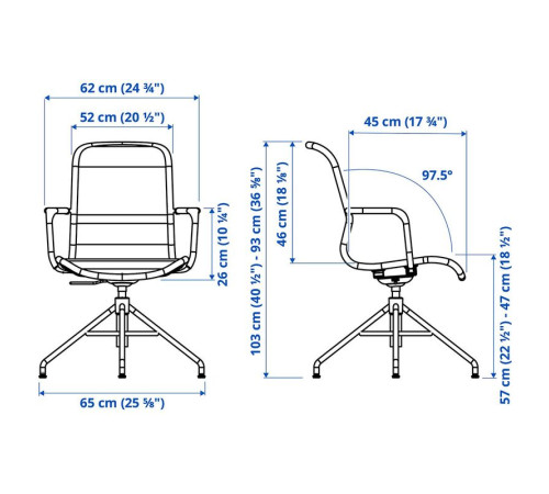 Biurko i krzesło, okleina jesionowa beżowy/biały LISABO / STIGBYGEL 196.178.99