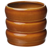 Osłonka doniczki, do wewnątrz/na zewnątrz/brązowo-żółty HASSELBUKETT 806.218.21
