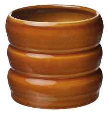 Osłonka doniczki, do wewnątrz/na zewnątrz/brązowo-żółty HASSELBUKETT 806.218.21