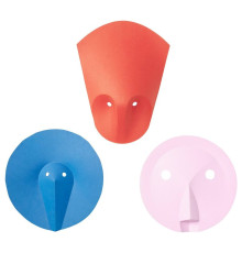 Ozdoba ścienna, 3 szt., różowy czerwony/niebieski IKEA PS 2026 106.227.96