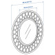 Lustro, rattan GRINSBOL 305.184.64