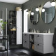 Lustro, czarny LINDBYN 504.586.14