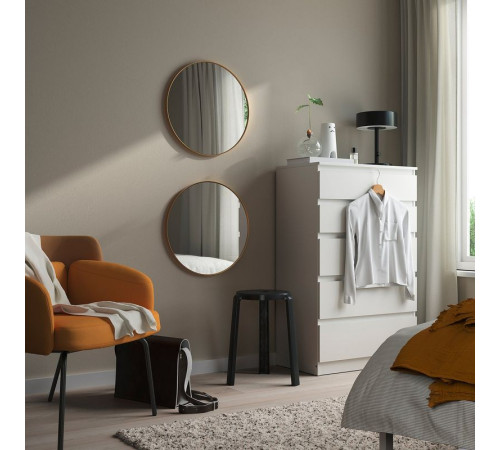 Зеркало, золотистого цвета LINDBYN 506.002.93