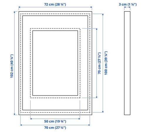 Рама, имитация дуба RÖDALM 705.664.05