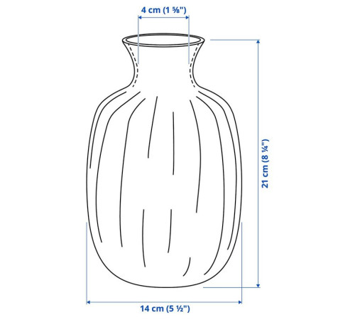 Wazon, niebieski TONSÄTTA 004.421.97