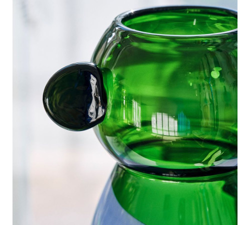 Wazon, szkło/niebieski/zielony IKEA PS 2026 106.185.63