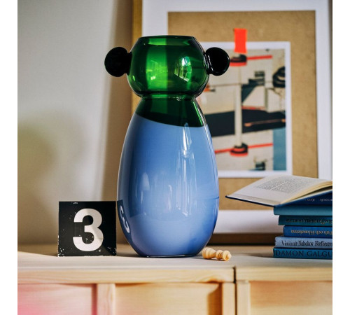 Wazon, szkło/niebieski/zielony IKEA PS 2026 106.185.63