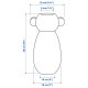 Wazon, szkło/niebieski/zielony IKEA PS 2026 106.185.63