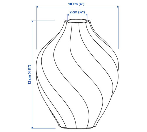 Wazon, zielony KORNSPARV 206.377.40