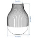 Wazon, ciemnoszary GRADVIS 505.864.09
