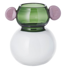 Wazon, szkło/biały/zielony różowy IKEA PS 2026 706.185.60