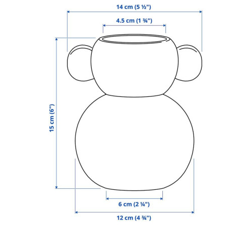 Wazon, szkło/biały/zielony różowy IKEA PS 2026 706.185.60