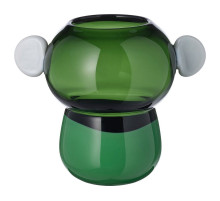 Wazon, szkło/zielony/biały IKEA PS 2026 906.185.59