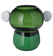 Wazon, szkło/zielony/biały IKEA PS 2026 906.185.59