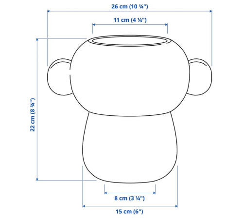 Wazon, szkło/zielony/biały IKEA PS 2026 906.185.59
