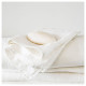Świeca zapachowa w szkle, 2 knoty, zapach świeżego prania szkło bezbarwne TOFSTÄRNA 906.276.67