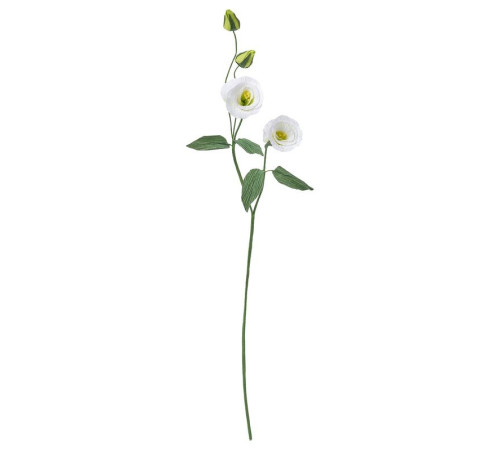 Sztuczny kwiat, papier/eustoma biały GULDSPETT 106.149.75