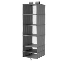 Wisząca półka, 6 przegród, ciemnoszary SKUBB 404.000.01