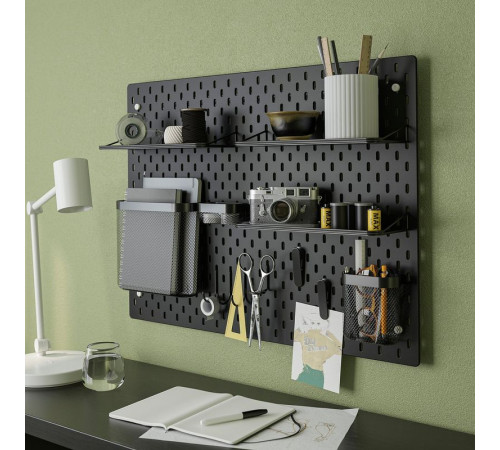 Полка-витрина, черный СКОДИС 606.034.27