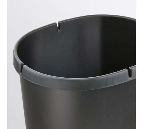 Корзина с крышкой, черная HÖLASS 005.205.00