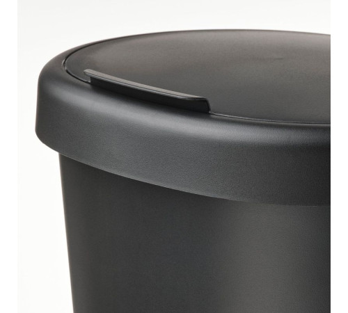 Корзина с крышкой, черная HÖLASS 005.205.00