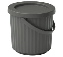 Корзина с крышкой, темно-серый DAMMÄNG 005.599.84