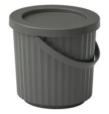 Корзина с крышкой, темно-серый DAMMÄNG 005.599.84