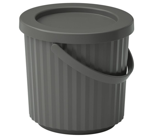 Корзина с крышкой, темно-серый DAMMÄNG 005.599.84